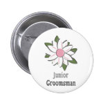 JR rose Groomsman de fleur Badge Avec Épingle