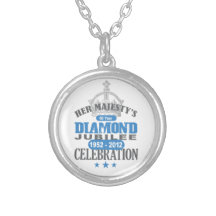 Jubilé de diamant britannique - souvenir royal pendentif