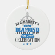 Jubilé de diamant britannique - souvenir royal ornements