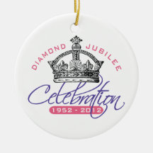 Jubilé de diamant britannique - souvenir royal ornement de noël