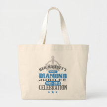 Jubilé de diamant britannique - souvenir royal sacs de toile