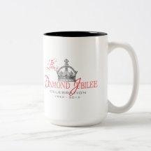 Jubilé de diamant britannique - souvenir royal mugs
