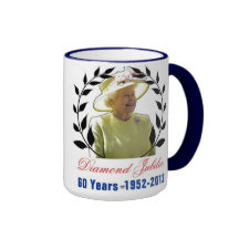 Jubilé de diamant de la Reine 60 ans de tasse