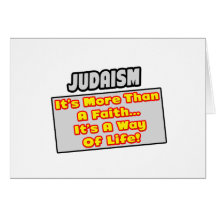 Judaïsme… plus que la foi, mode de vie carte de vœux