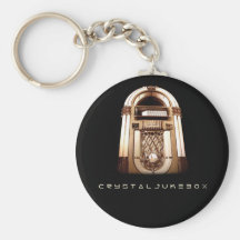 Juke-box en cristal Keychains Porte-clé