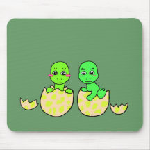 Jumeaux de Dino Tapis De Souris