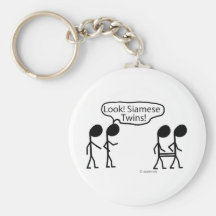 Jumeaux siamois porte-clefs