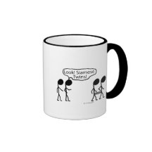 Jumeaux siamois tasses à café