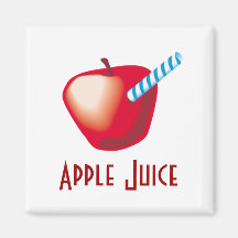 Jus de pomme aimants pour réfrigérateur
