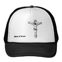 Juste accrochant autour du casquette