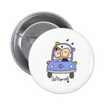 Juste bouton marié badges avec agrafe