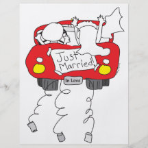 Juste cadeaux et habillement mariés prospectus personnalisés