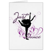 Juste danse carte de vœux