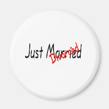 Juste divorcé magnets