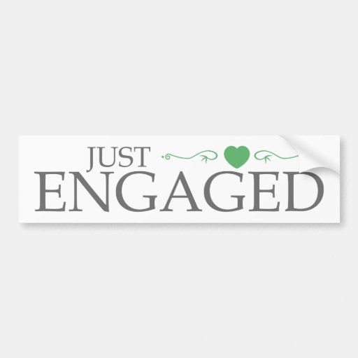 Juste engagé (rouleau vert de coeur) adhésifs pour voiture