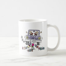 Juste faveurs gaies mariées de mariage mugs