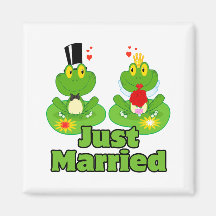 juste grenouilles mariées de froggy de jeunes mari aimants