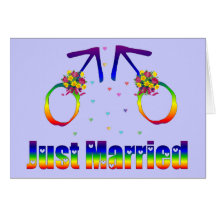 Juste homosexuels mariés carte de vœux