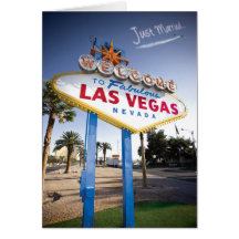 Juste Las Vegas marié Cartes De Vœux