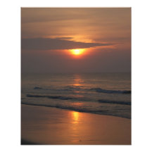 Juste lever de soleil pour la plage 2 impression photo