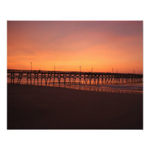 Juste lever de soleil pour la plage au pilier photographies