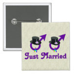 Juste mâle gai formel marié badges