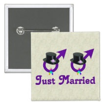 Juste mâle gai formel marié badges