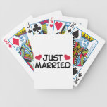 Juste mariage marié cartes bicycle poker