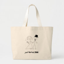Juste marié 2006 Fourre-tout nuptiales Sacs En Toile