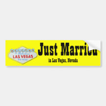 Juste marié à Las Vegas Adhésifs Pour Voiture