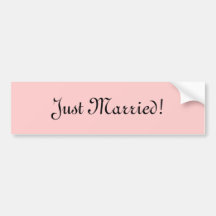 Juste marié ! adhésif pour voiture