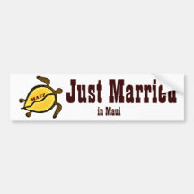 Juste marié dans Maui, Hawaï Adhésifs Pour Voiture