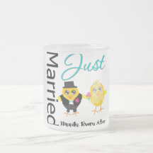 Juste marié heureusement pour toujours mug