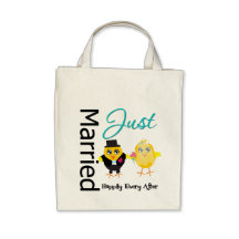 Juste marié heureusement pour toujours sacs