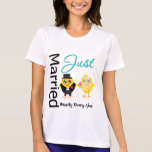 Juste marié heureusement pour toujours t-shirt