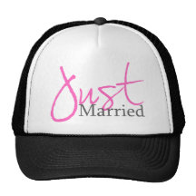 Juste marié (manuscrit rose) casquette de camionneur