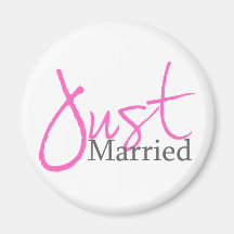 Juste marié (manuscrit rose) magnets