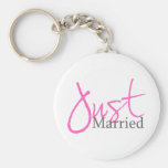 Juste marié (manuscrit rose) porte-clefs