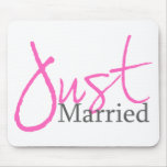 Juste marié (manuscrit rose) tapis de souris