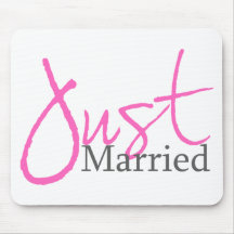 Juste marié (manuscrit rose) tapis de souris