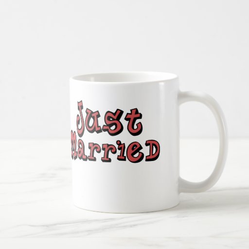 Juste marié tasse à café