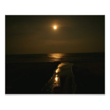 Juste Moontide pour la plage Tirage Photo