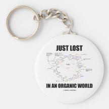 Juste perdu dans un monde organique (humour de cyc porte-clef