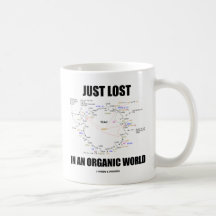 Juste perdu dans un monde organique (humour de cyc mugs à café