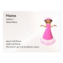 Juste pour des enfants modèle de carte de visite