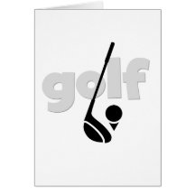 Juste T-shirts et cadeaux de golf Carte De Vœux