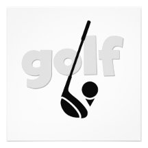 Juste T-shirts et cadeaux de golf Cartons D'invitation