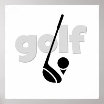 Juste T-shirts et cadeaux de golf Posters