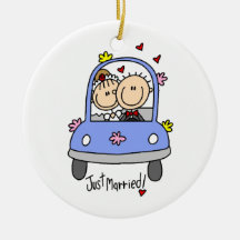 Juste T-shirts et cadeaux mariés de jeunes mariés Décorations Pour Sapins De Noël