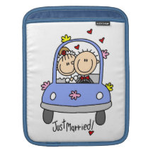 Juste T-shirts et cadeaux mariés de jeunes mariés Poches Pour iPad